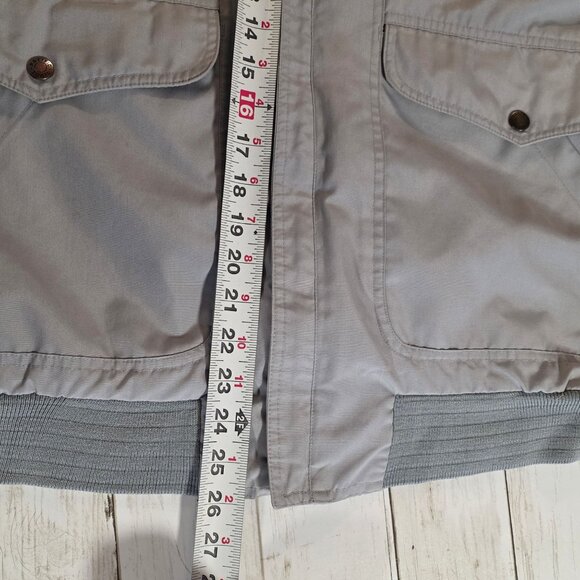 Vintage Y2K Pacific Trail Gray Lightweight Bomber Jacket Utility Mens XL - Picture 6 of 6